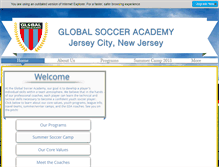 Tablet Screenshot of globalsocceracademy.com